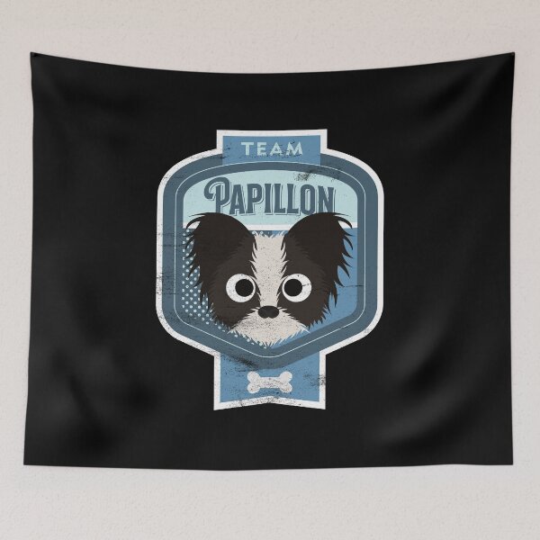 Item preview, Team Papillon - Distressed Butterfly Dog Beer Label Design designed and sold by DoggyStyles.