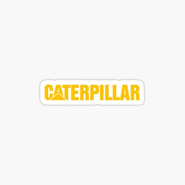 Caterpillar-Landschaftslogo-Gelb Sticker
