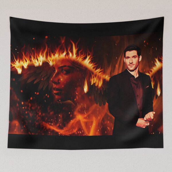 Artikelvorschau, Lucifer und Chloe Fire Wings entworfen und verkauft von Kristin Harris Productions: Fanart Designs.
