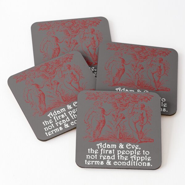 Item preview, Adam and Eve, the first people not to read the Apple terms and conditions. designed and sold by azule1.