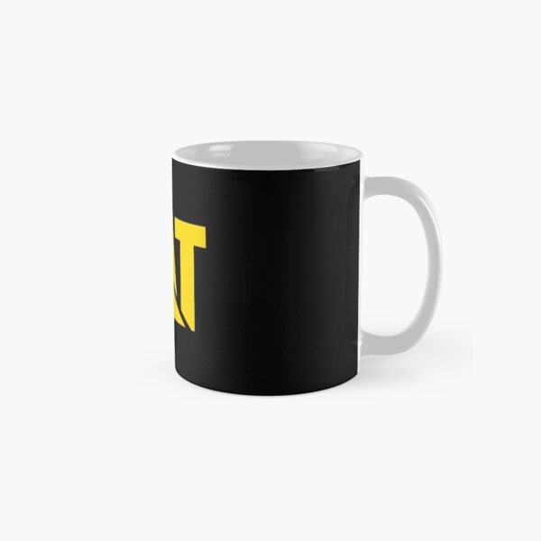 Caterpillar Potrait Logo Yellow Classic Mug