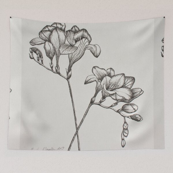 Item preview, Freesias Sketch  designed and sold by Monika's Painting.