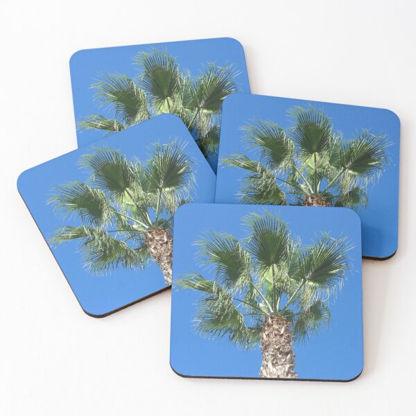 Item preview, Close up of a Single Palm Tree with Blue Sky designed and sold by Sandra Connelly.