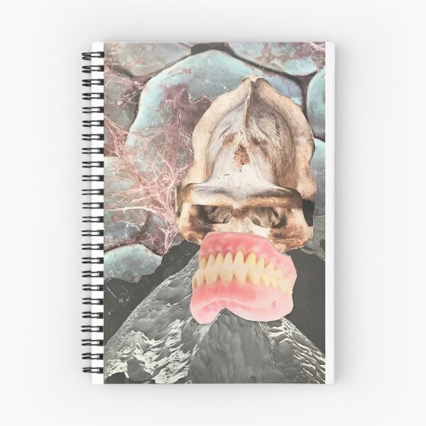 Item preview, Neanderthal, teeth, dentures, skull, cell, anatomy, surreal, collage, vintage designed and sold by AndyAltered.