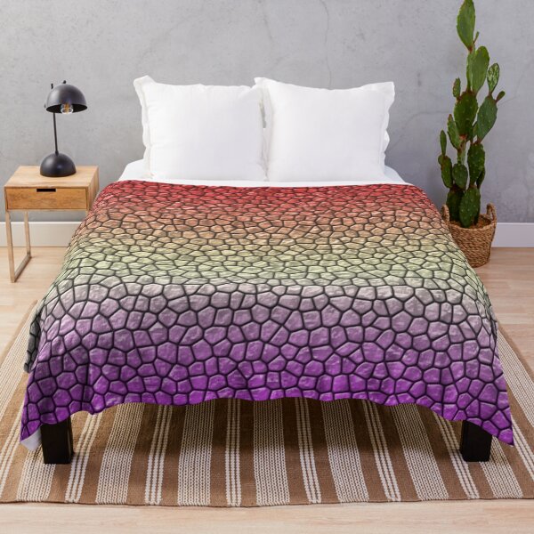 Item preview, Red Cream Purple Reptile Skin designed and sold by HomeLivingCo.