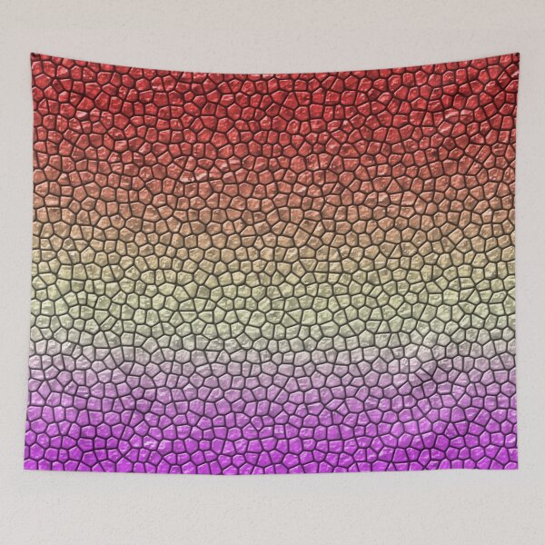 Item preview, Red Cream Purple Reptile Skin designed and sold by HomeLivingCo.