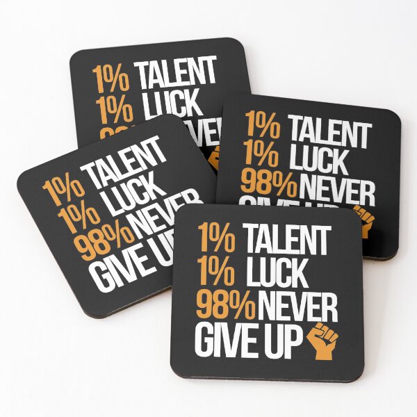 Item preview, motivational saying millionaire never give up luck hustle designed and sold by Levin-Wirp.