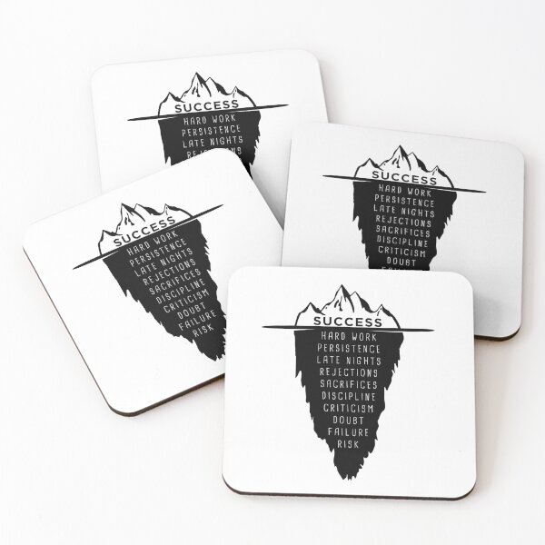 Item preview, motivational saying success iceberg millionaire designed and sold by Levin-Wirp.