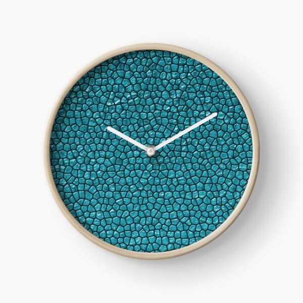 Sapphire Reptile Skin Clock