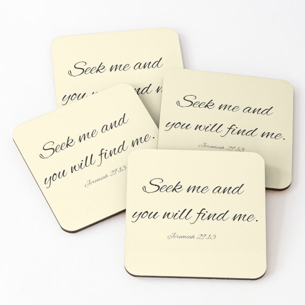 Item preview, Seek me and you will find me - Jeremiah 29:13 designed and sold by 21stCsaints.