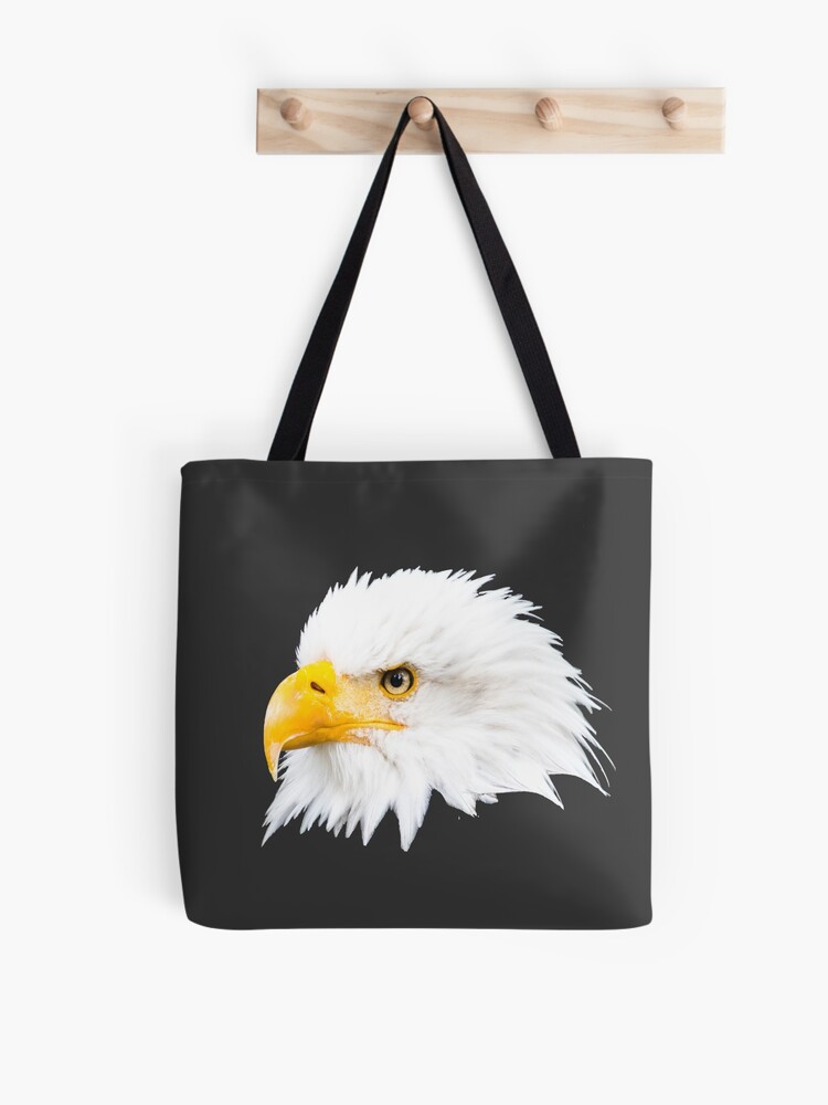 Thumbnail 1 von 2, Stofftasche, Geschenkidee Adler Foto Weißkopfseeadler designt und verkauft von Igelchen.