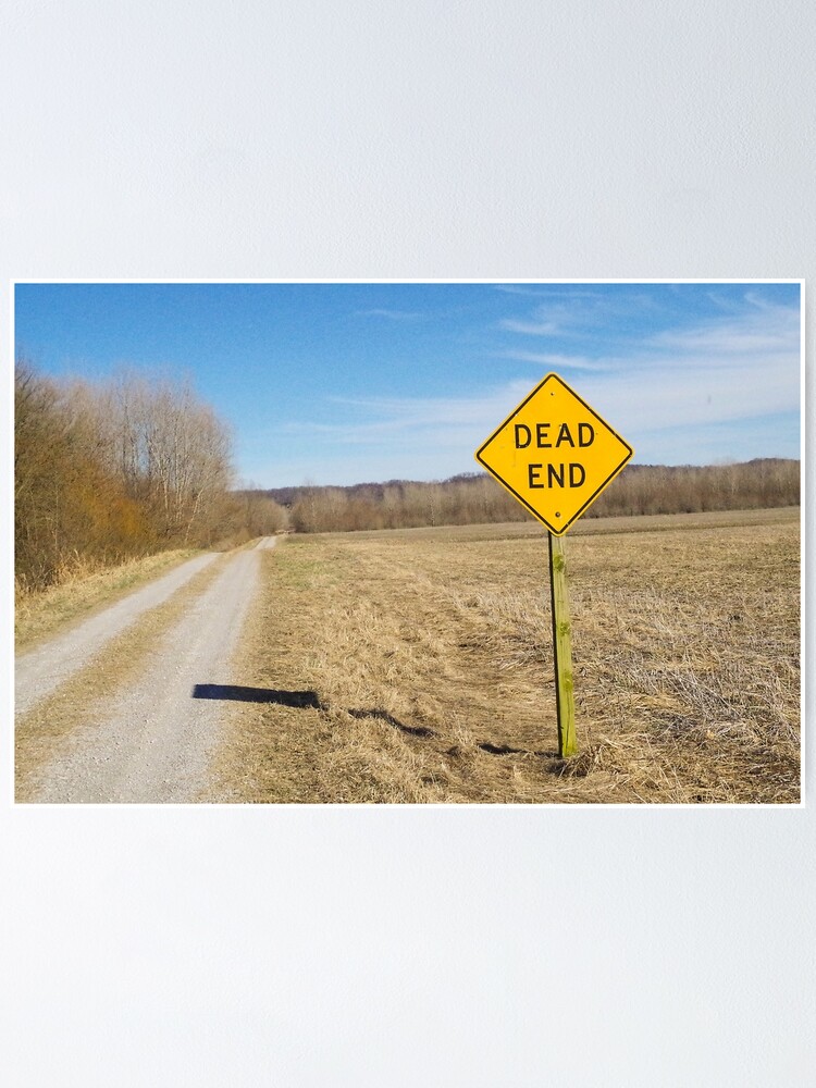 Dead End Road Poster By Shanestillz Redbubble