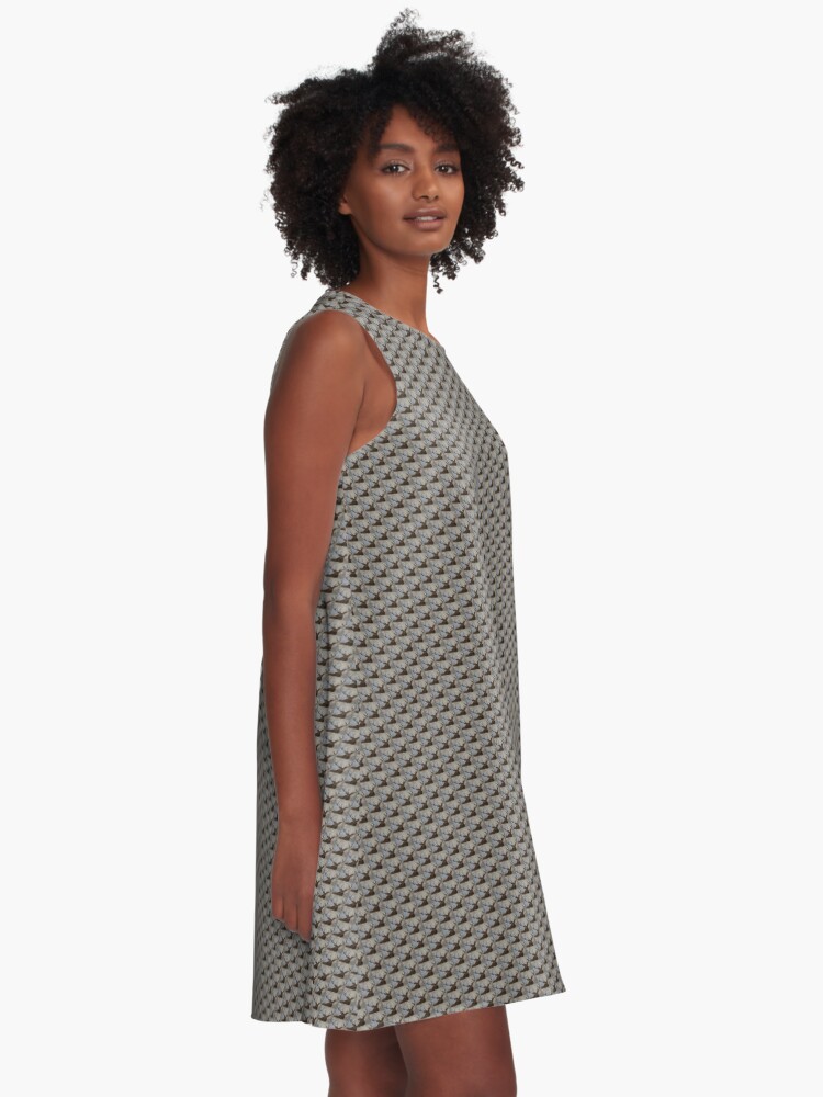 Alternate view of Not Afraid of the Snow - Stag in Snow - Scarf and Clothing A-Line Dress