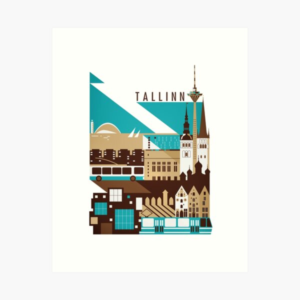 Aperçu de l'œuvre Tallinn Summer Retro créée et vendue par Liis Roden.