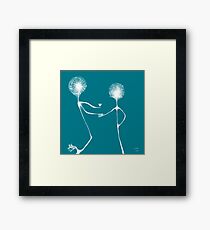 Dandelion Proposal Framed Print