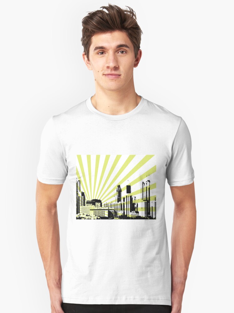 Alternate view of City Bliss. Slim Fit T-Shirt