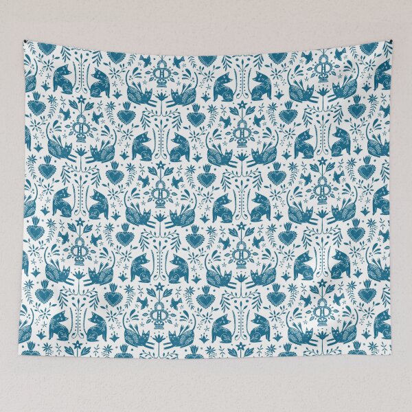 Item preview, Mexican folk art turquoise designed and sold by hicirce.