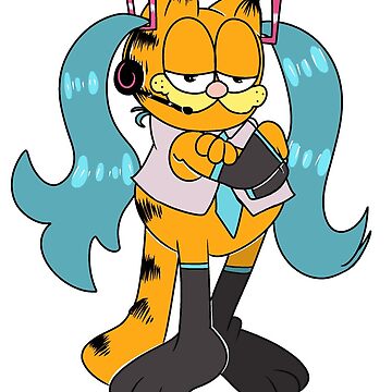 Artwork thumbnail, Hatsune Garfield by Starry-Roses