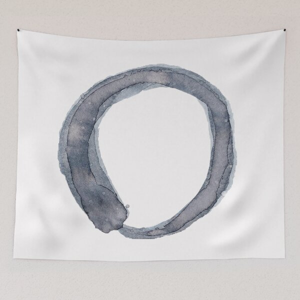 Item preview, Watercolor Enso in Grey designed and sold by Polishthestone.