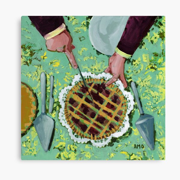 Cranberry lattice pie Canvas Print