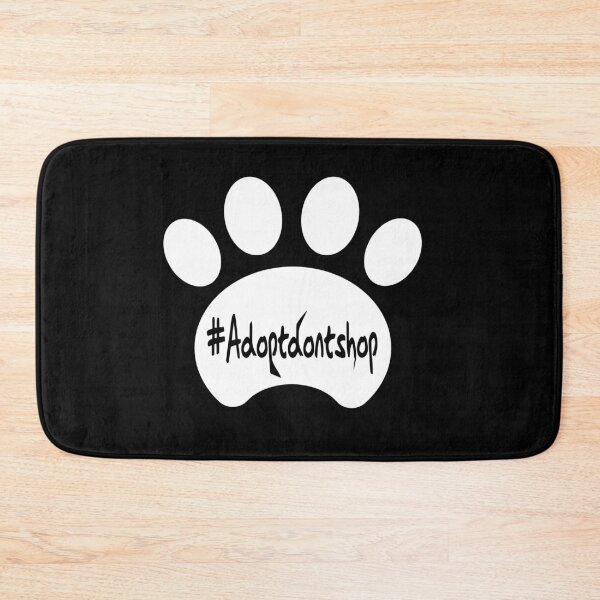 Item preview, Adopt don't shop (white) designed and sold by Dave Crokaert.