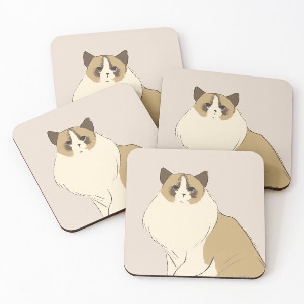 Item preview, Ragdoll cat breed illustration designed and sold by BaisiGecko.