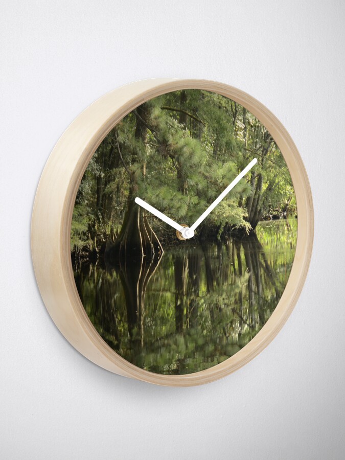 Alternate view of down on the bayou Clock