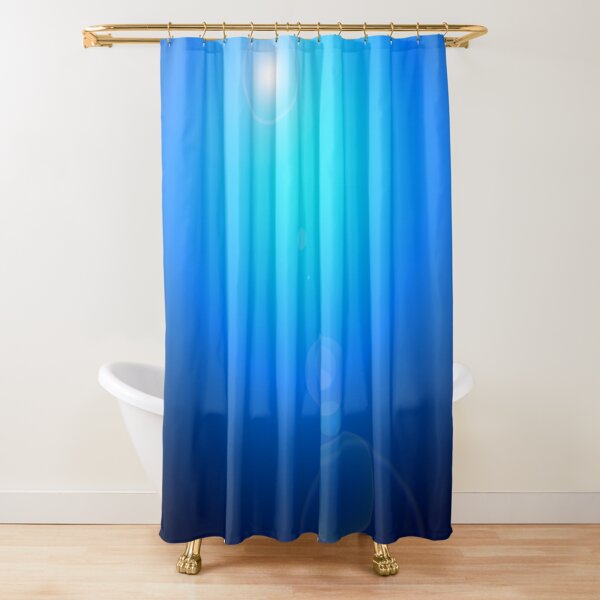 Background with blue spotlight. Shower Curtain