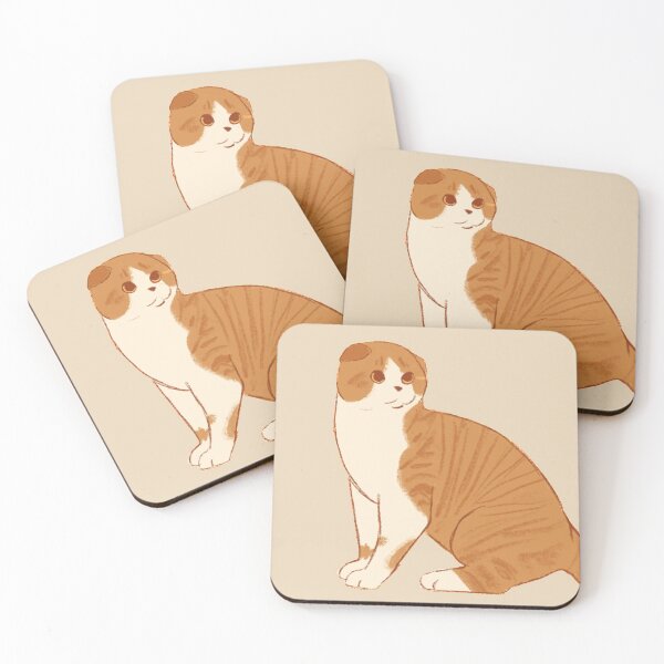 Item preview, Scottish Fold cat breed illustration designed and sold by BaisiGecko.
