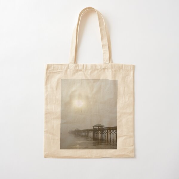 Bay St Louis Pier Cotton Tote Bag