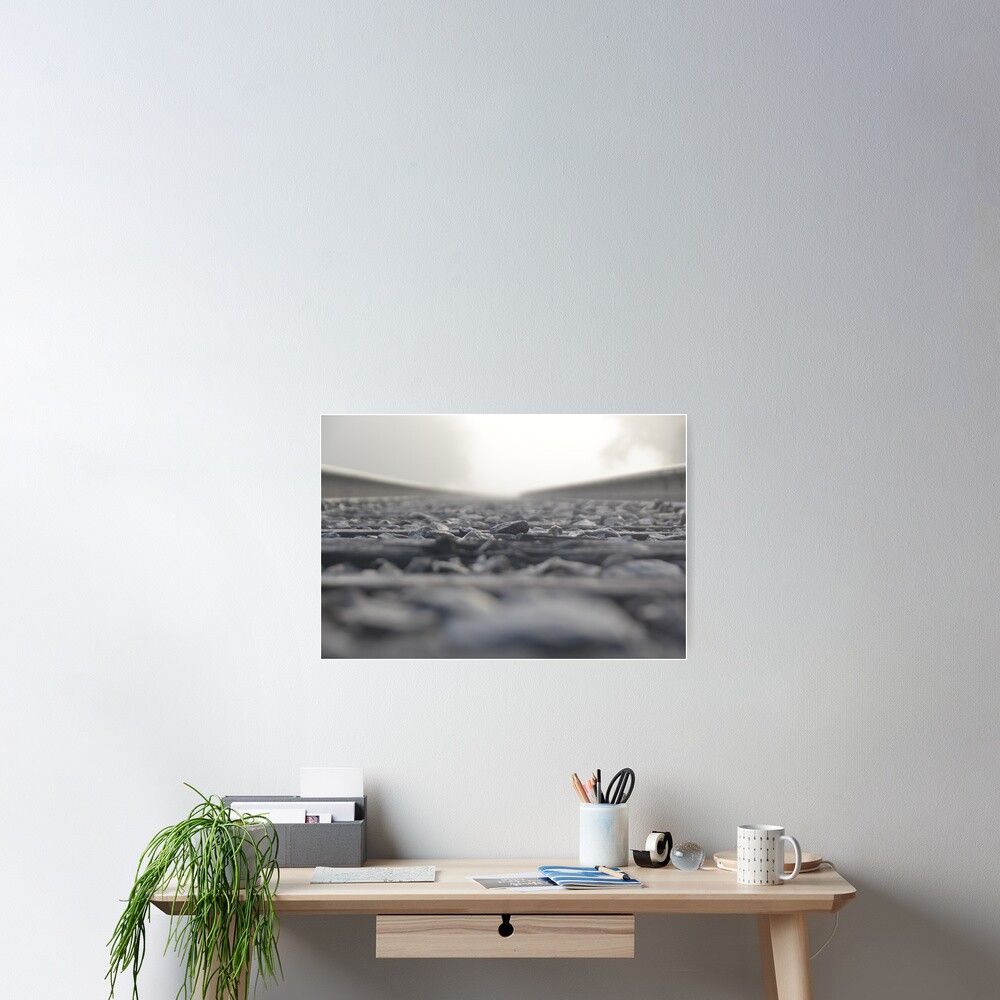 sunrise on the tracks Poster