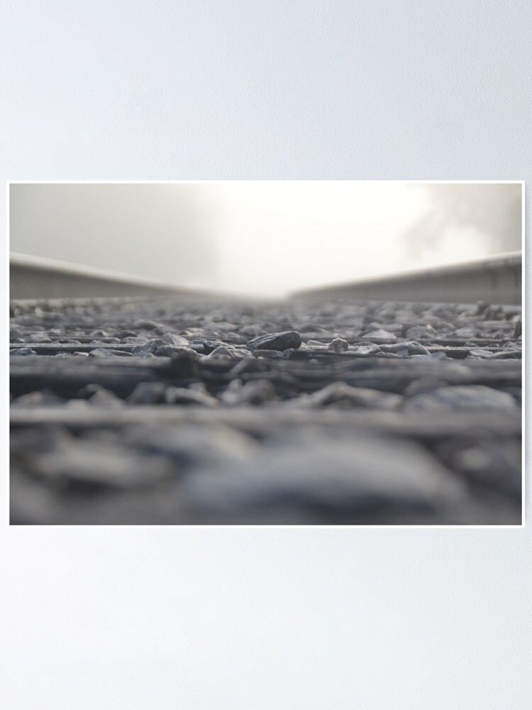 Alternate view of sunrise on the tracks Poster