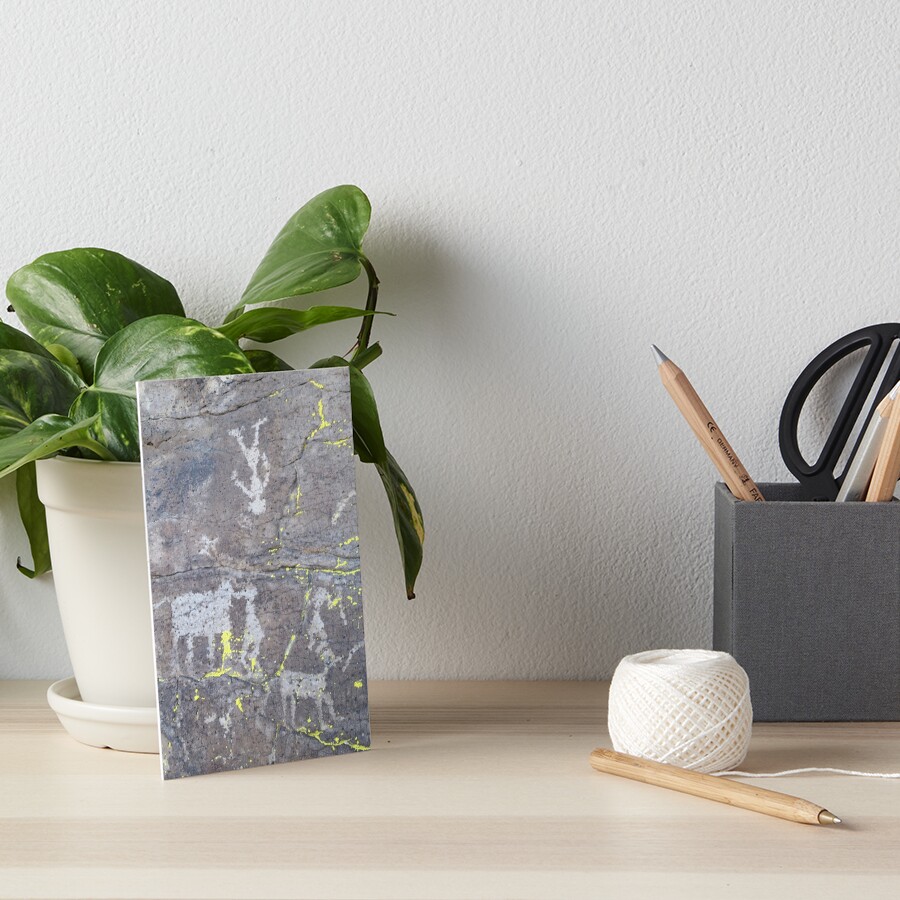 Arcosanti AZ petroglyphs Art Board Print