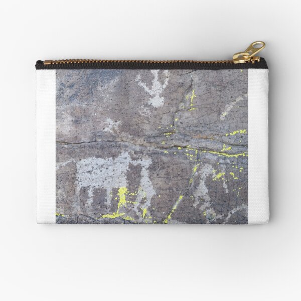 Arcosanti AZ petroglyphs Zipper Pouch