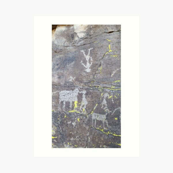 Arcosanti AZ petroglyphs Art Print