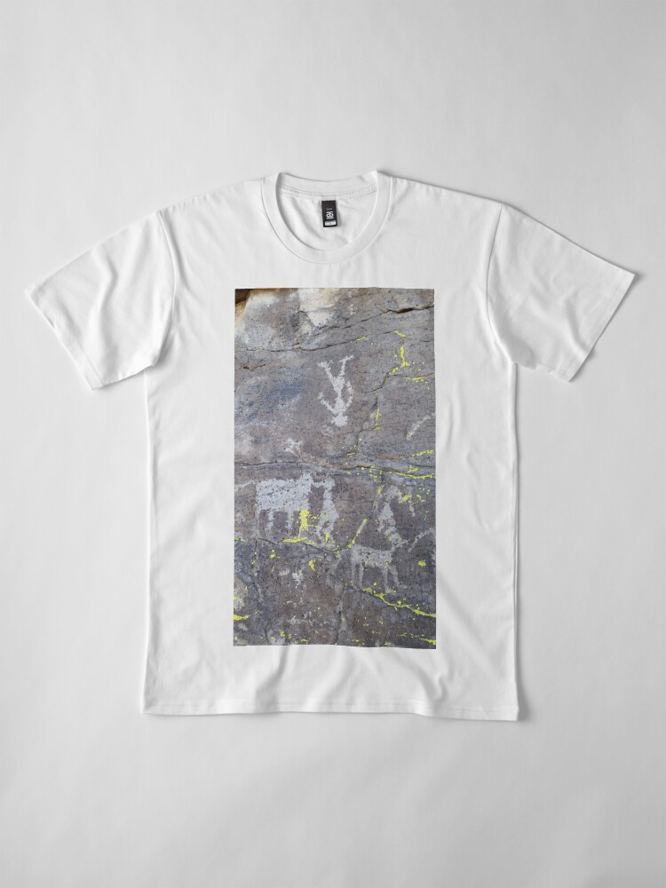 Alternate view of Arcosanti AZ petroglyphs Premium T-Shirt
