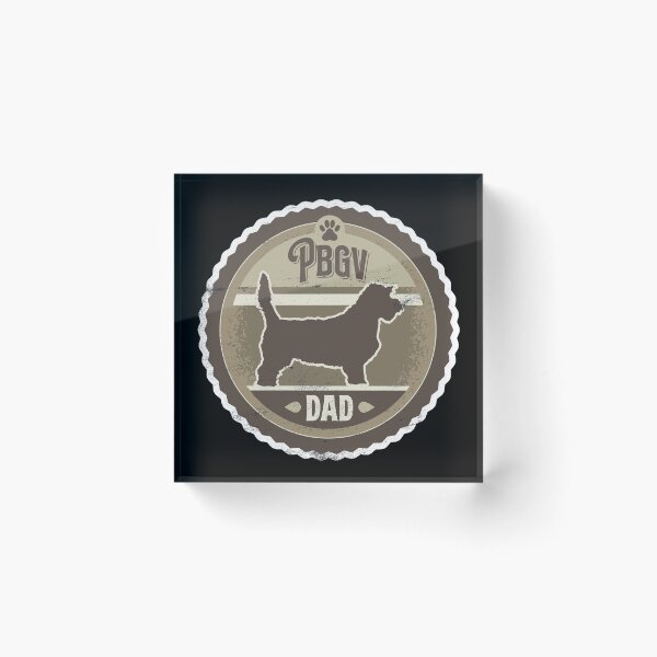 Item preview, PBGV Dad - Distressed Petit Basset Griffon Vendeen Silhouette Design designed and sold by DoggyStyles.
