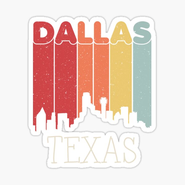 "Dallas Texas Dallas souvenirs Skyline" Sticker for Sale by anfeloga
