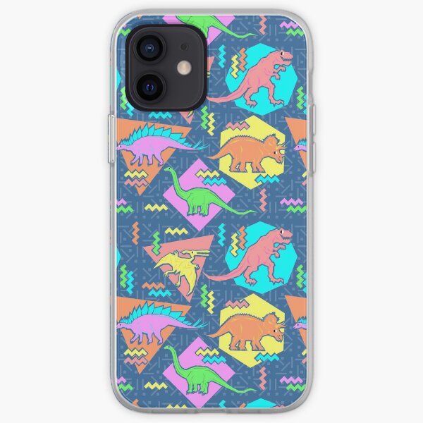 Nineties Dinosaurs Pattern iPhone Soft Case