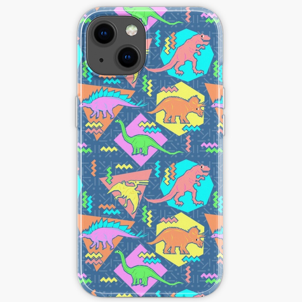 Nineties Dinosaurs Pattern iPhone Case