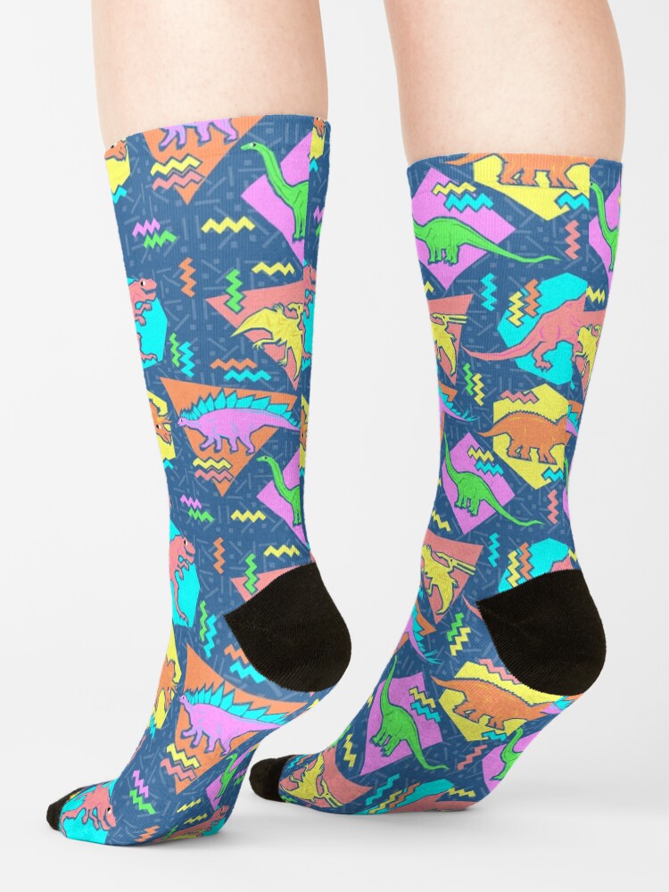 Alternate view of Nineties Dinosaurs Pattern Socks
