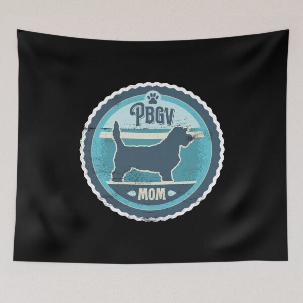 Item preview, PBGV Mom - Distressed Petit Basset Griffon Vendeen Silhouette Design designed and sold by DoggyStyles.