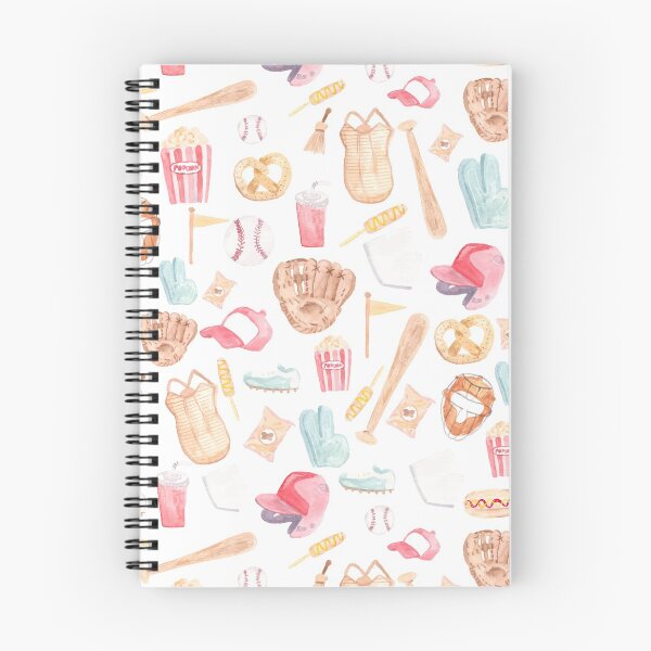 Item preview, Watercolor Baseball Pattern designed and sold by Harpley Design Studio.