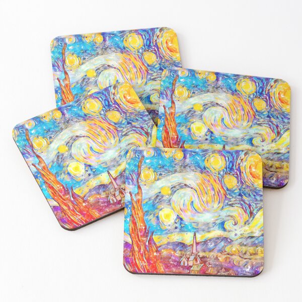 Item preview, Starry Night Watercolor designed and sold by Nora Gad.