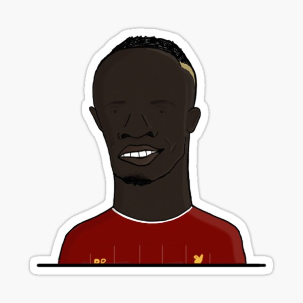 Sadio Mane | LFC, Dreadfully Drawn Sticker