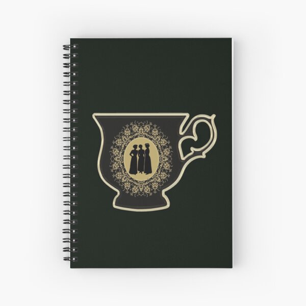 Victorian ladies tea cup Spiral Notebook