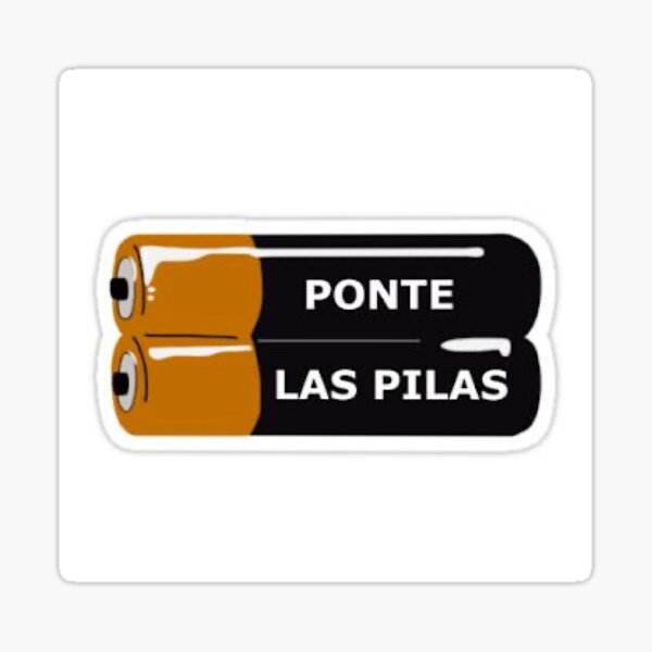 Ponte las pilas Sticker