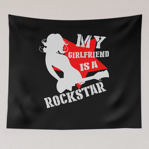Item preview, My Girlfriend Is A Rockstar designed and sold by Nerd Digs.
