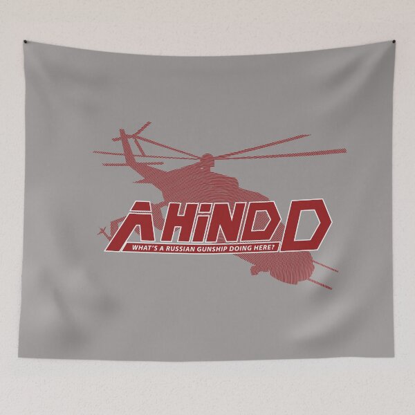 Item preview, Metal Gear Solid A Hind D - Russian Gunship Tee Inspired by Kojima's MGS designed and sold by Rev-Level.
