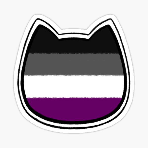 Gatete (Asexual)  Pegatina